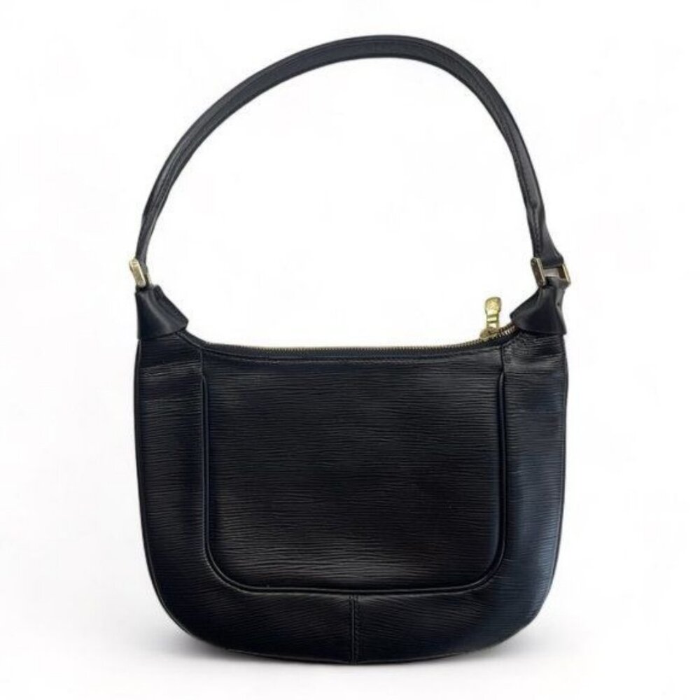 Authentic LOUIS VUITTON Epi Leather Matsy Vintage Black Shoulder Bag Purse Tote - Picture 3 of 8